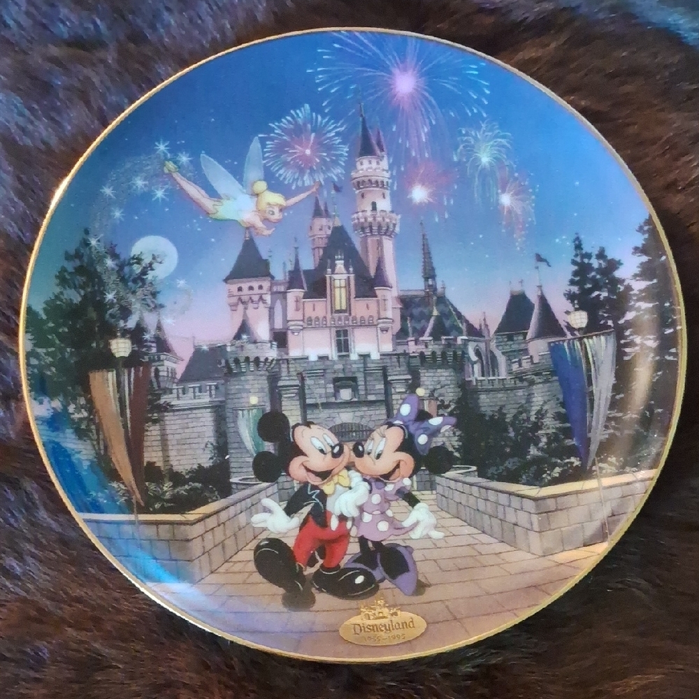The Bradford Exchange Disney Castle Plate with Fireworks